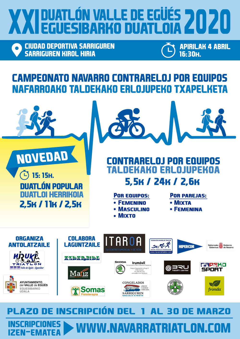 Abierto el plazo de inscripci&oacute;n Duatl&oacute;n Valle de Eg&uuml;&eacute;s